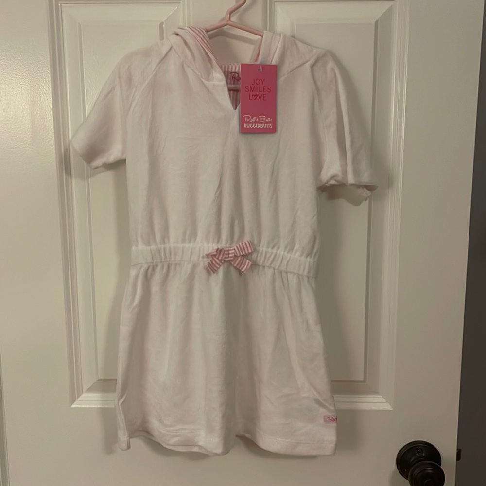 Girls Ruffle Butts swim coverup. Size 5. NWT